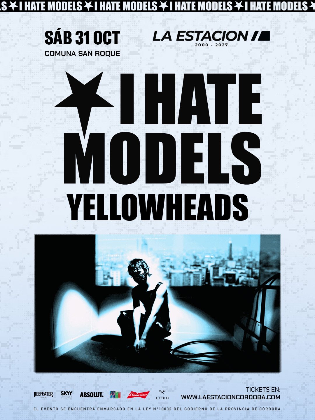 Flyer de I Hate Models en La Estación, sábado 31 de octubre