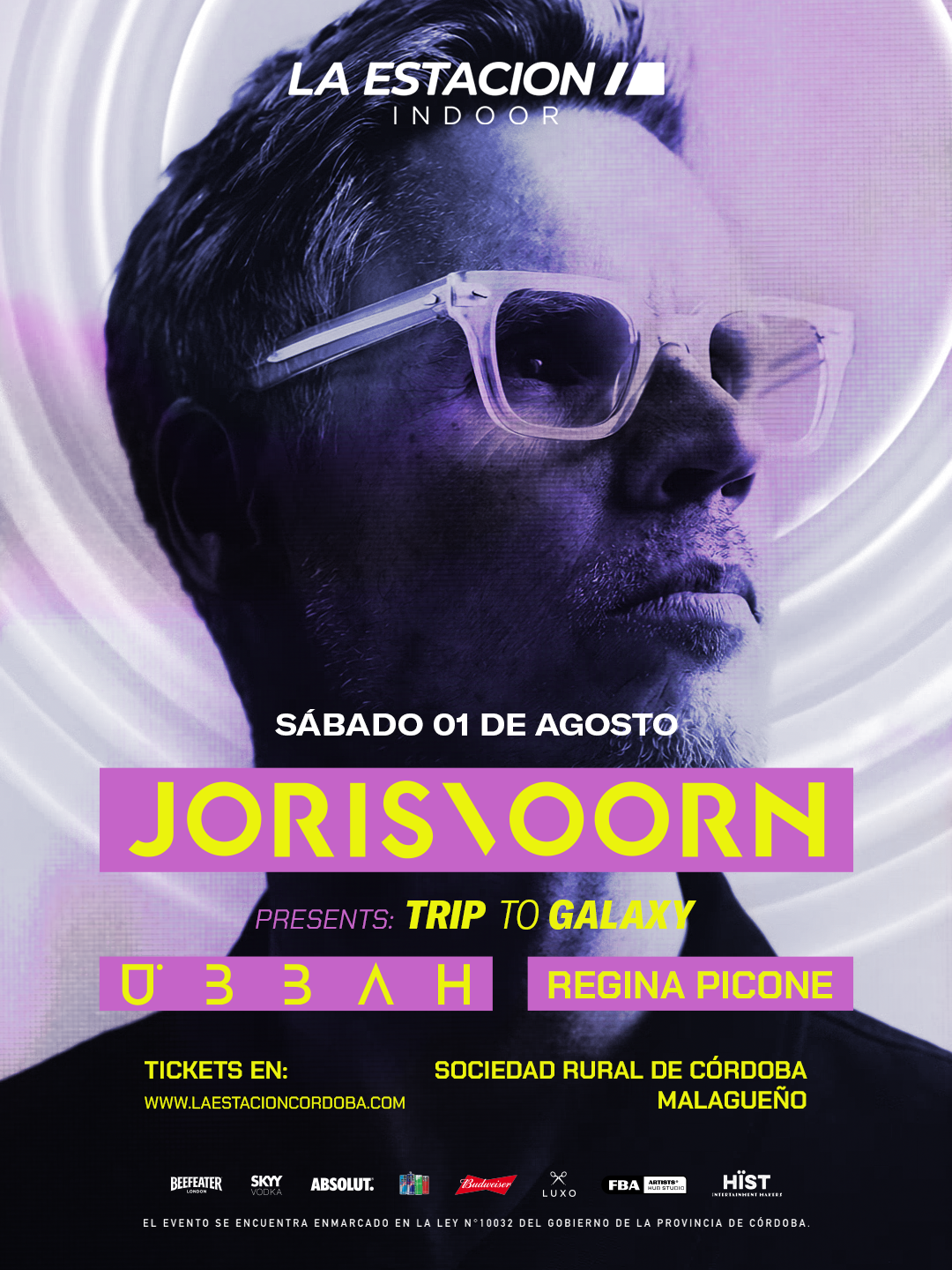 Evento Joris Voorn — Trip to Galaxy
Ubbah · Regina Picone